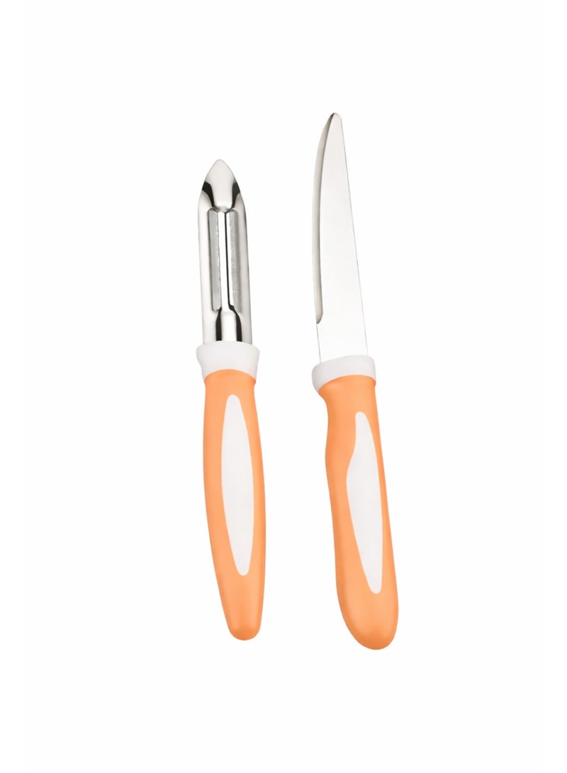 ديسينت ديسنت برايم إدج 2 بيس نايف سِت | ليزر نايف آند فيجيتابل بيلر | ستينلس ستيل بليدز – رَست ريزِستَنت | نون ستك نايف سِت | كيتشن كَتّينغ تولز سِت - Image 1